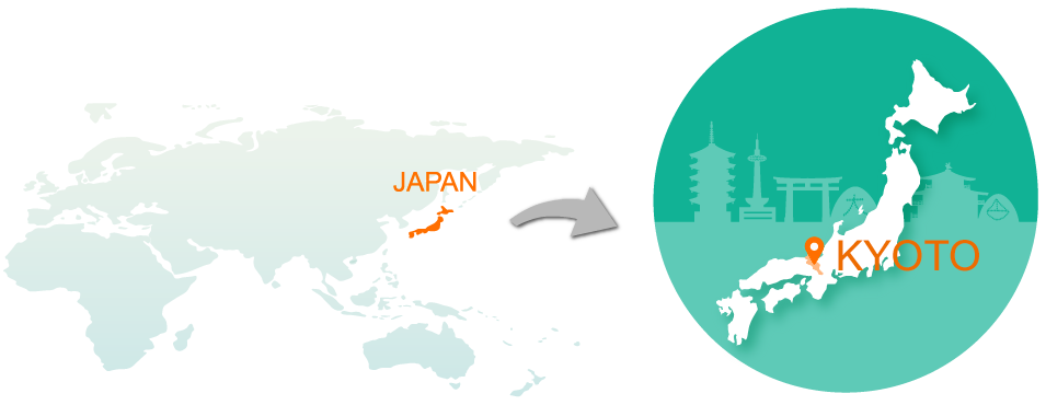 map,CO-CONV is based in Kyoto, Japan