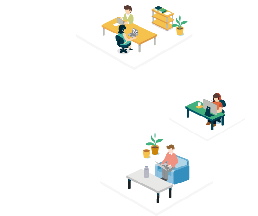 学生向け VDI システムによる共通環境で、BYOD での講義をスムーズに進められます。